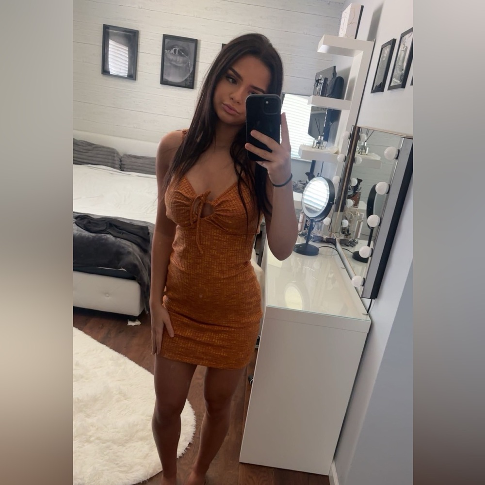 Short Orange H&M dress